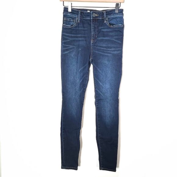 Kut from the Kloth Dark wash high rise Mia toothpick skinny jeans size 2 b193 - Picture 1 of 5